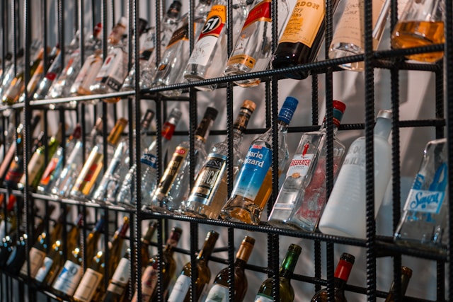 Seção de bebidas diversas